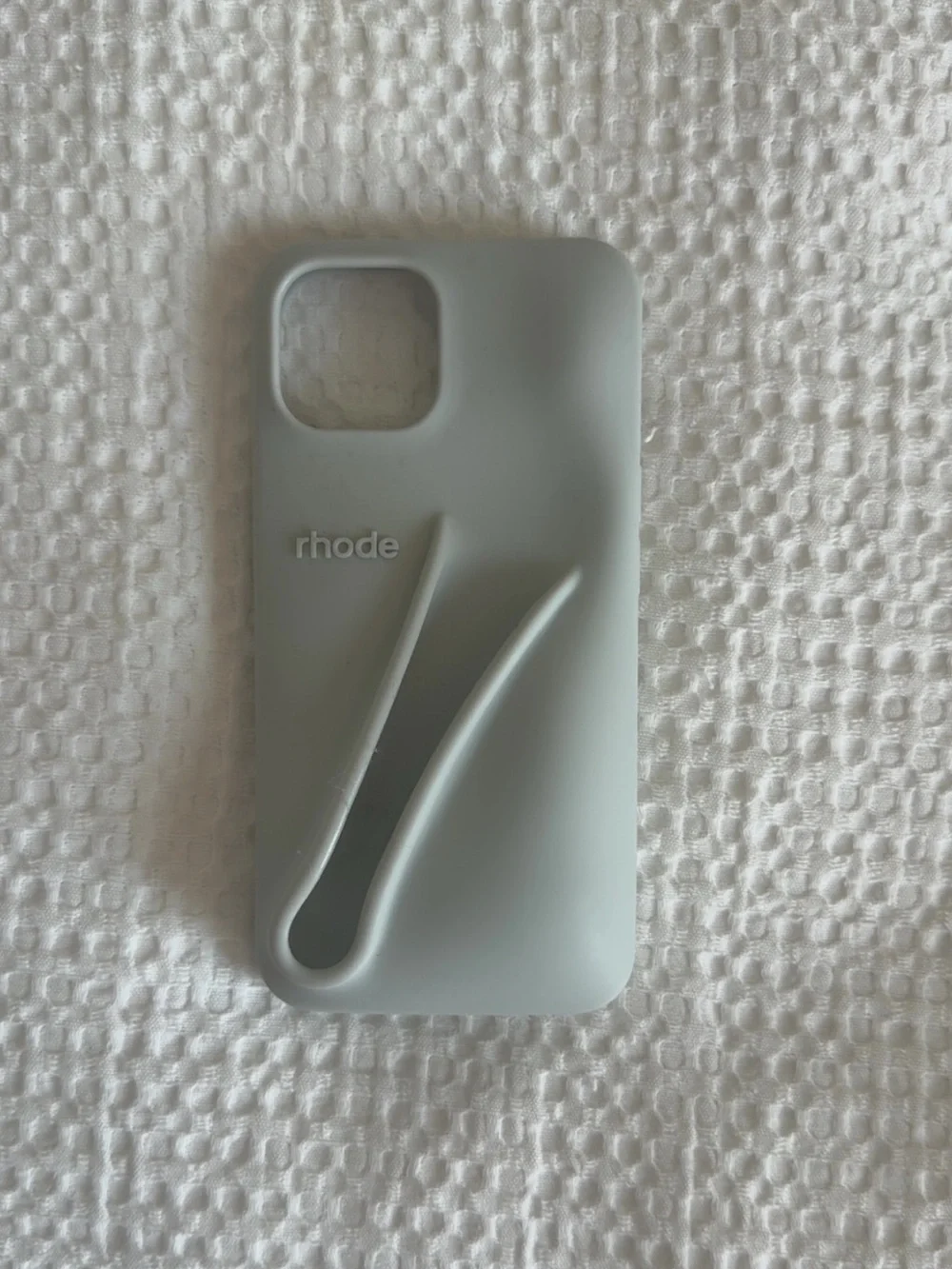 iPhone 15 grey RHODE Silicone Phone Case